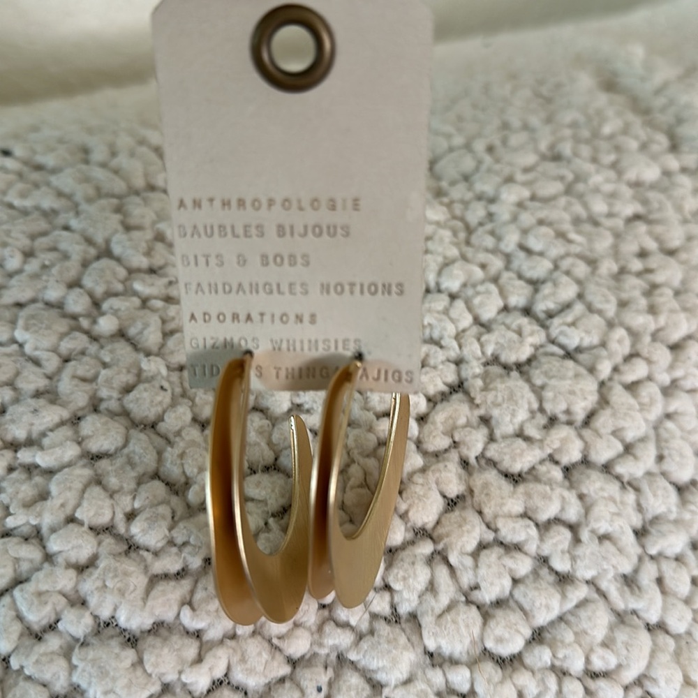 NWT Anthropologie hoop earrings